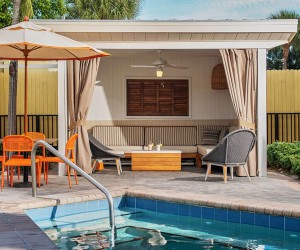 pool cabana at Sirata