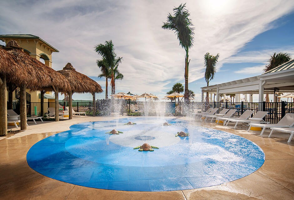 splash pad at Sirata Beach Resort