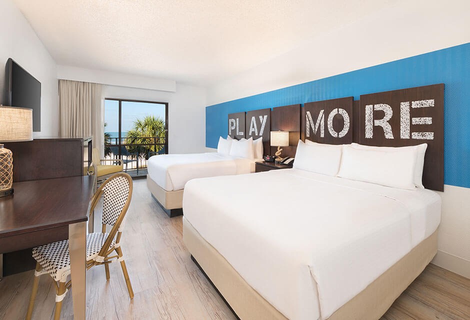 beachfront queen room at Sirata