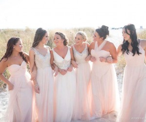 bride and bridesmaids at Sirata