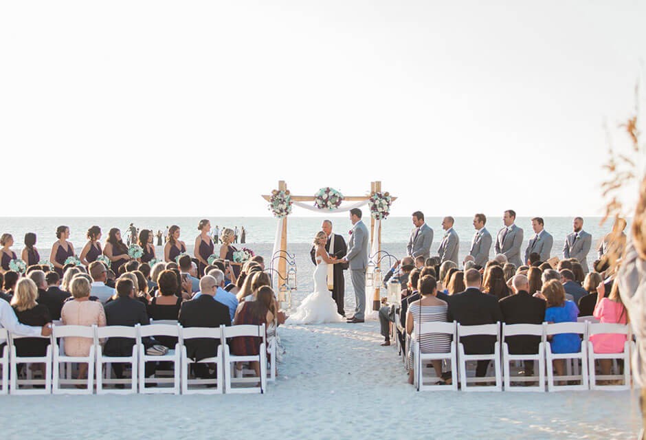 wedding on the beach at Sirata Resort