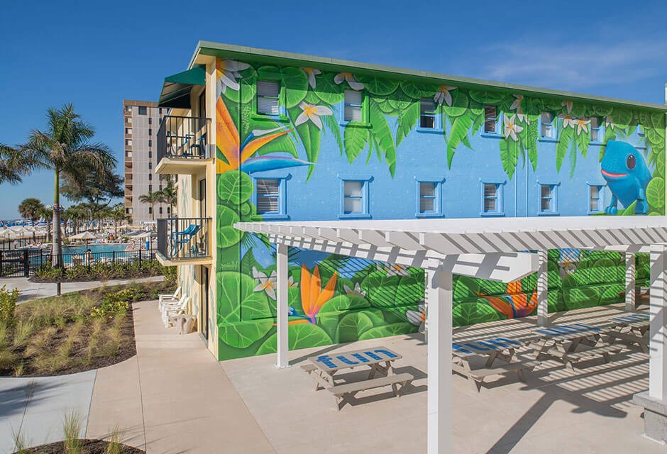 mural at Sirata Beach Resort