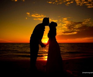 Sirata bride and groom on the beach
