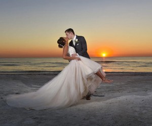 Sirata bride and groom on the beach 1