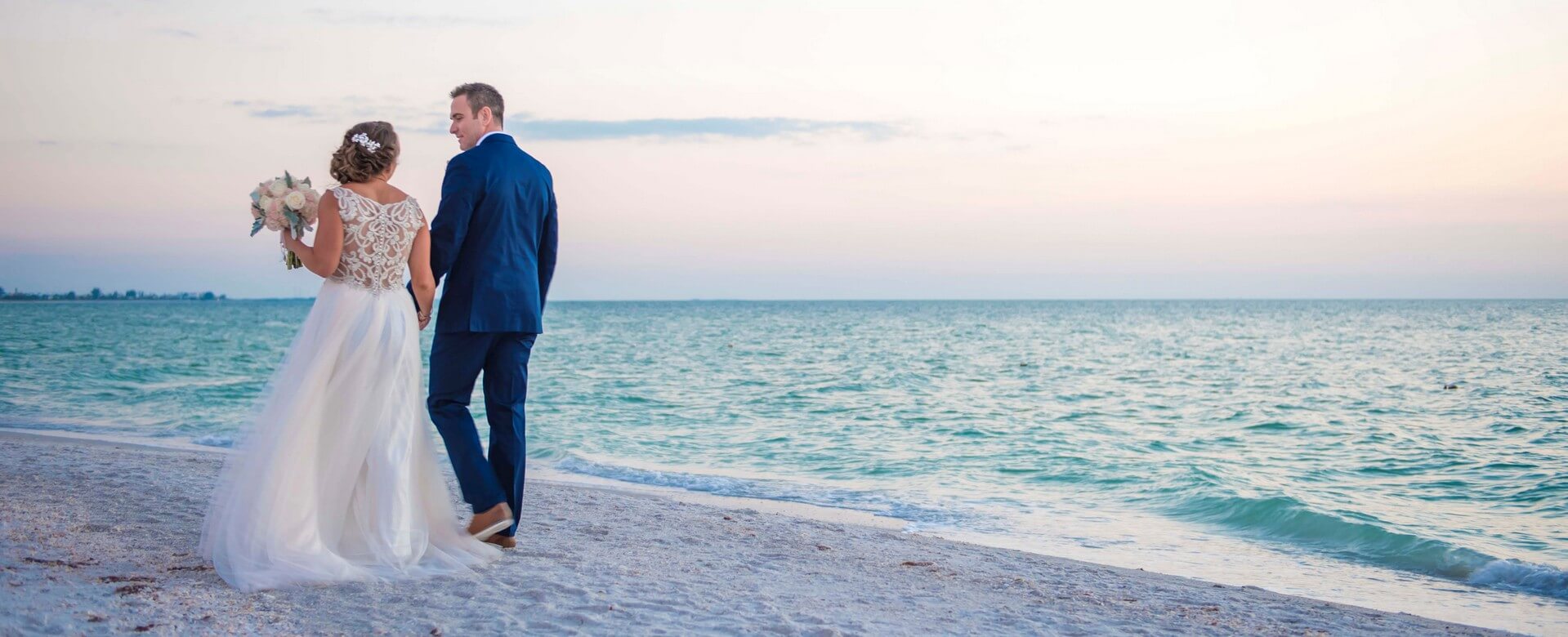 couple walking on the beach