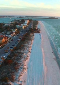 aerial view of beach