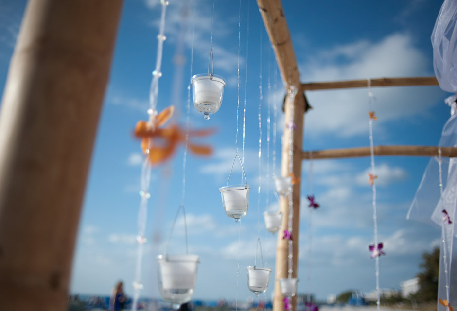 Florida beach wedding details at Sirata Resort