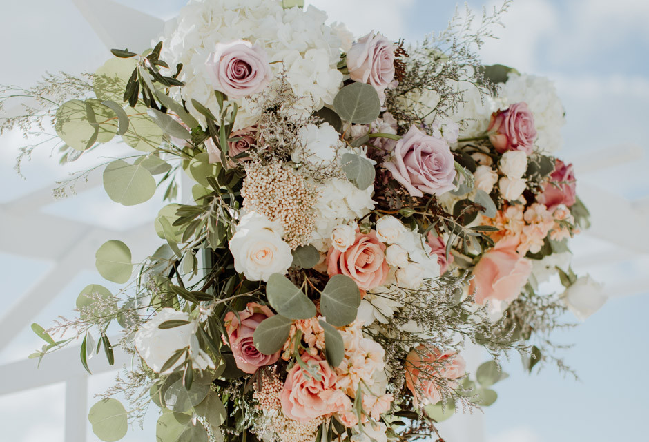 Florida beach wedding details at Sirata Resort