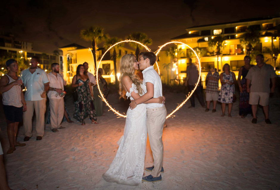 Wedding couple at Sirata Beach Resort in St Pete Beach