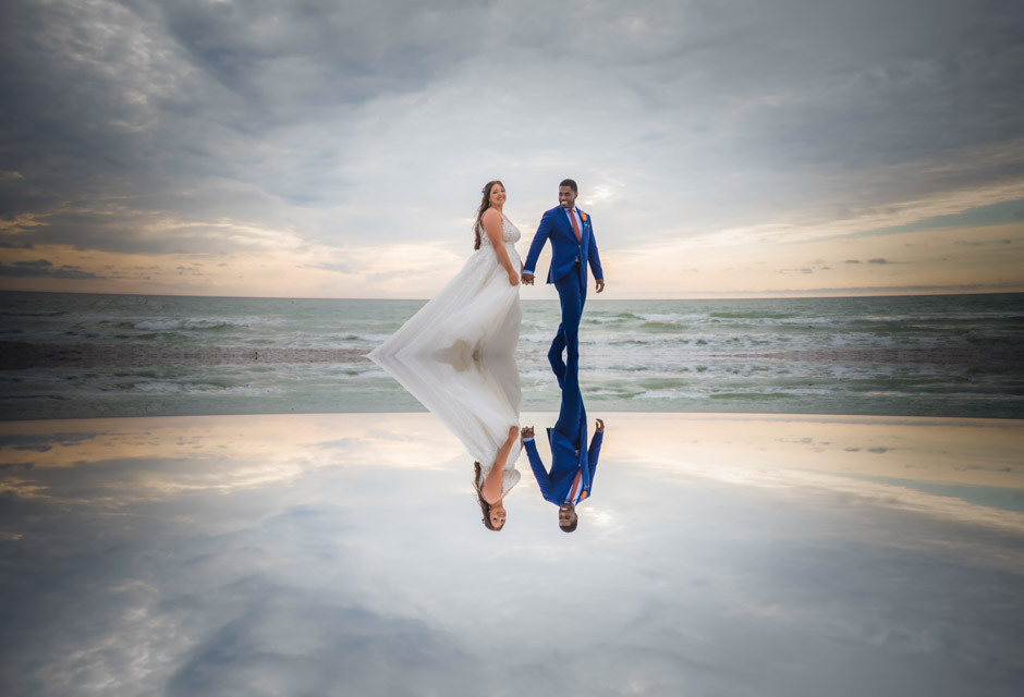 Wedding couple at Sirata Beach Resort in St Pete Beach