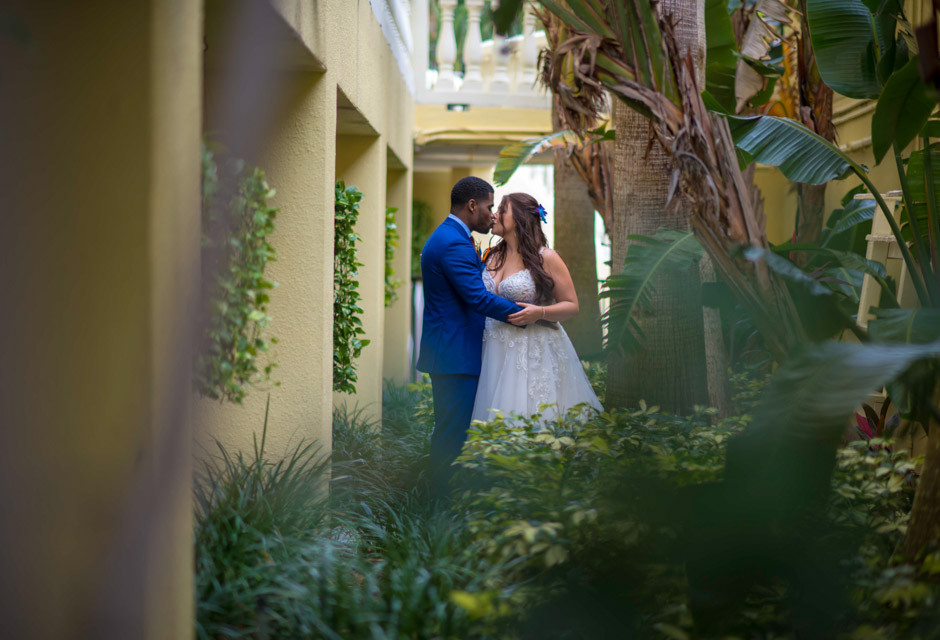 Wedding couple at Sirata Beach Resort in St Pete Beach