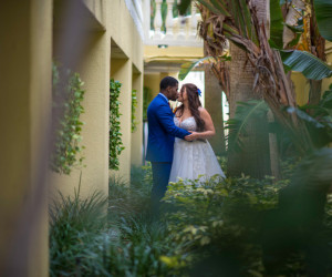 Wedding couple at Sirata Beach Resort in St Pete Beach