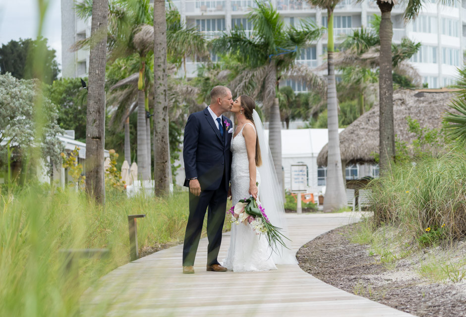 Wedding couple at Sirata Beach Resort in St Pete Beach