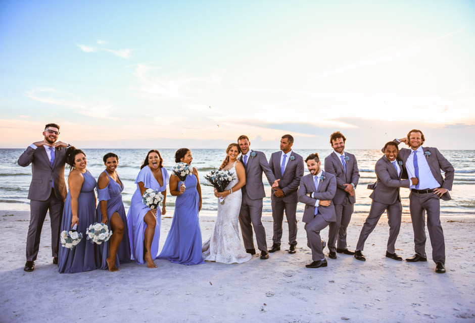 Wedding couple at Sirata Beach Resort in St Pete Beach