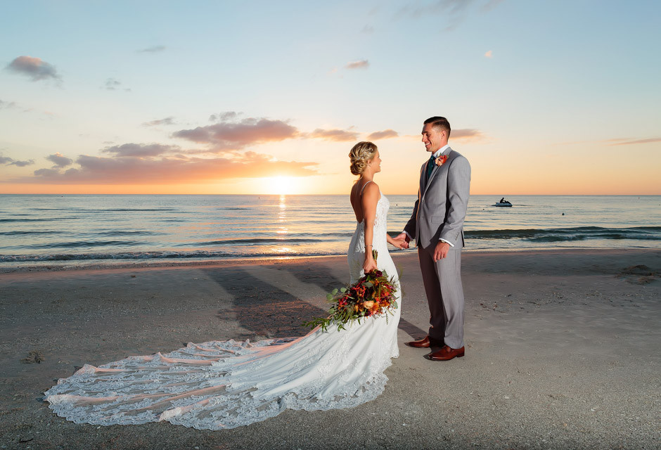 Wedding couple at Sirata Beach Resort in St Pete Beach