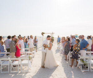 Wedding couple at Sirata Beach Resort in St Pete Beach