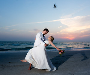 Wedding couple at Sirata Beach Resort in St Pete Beach