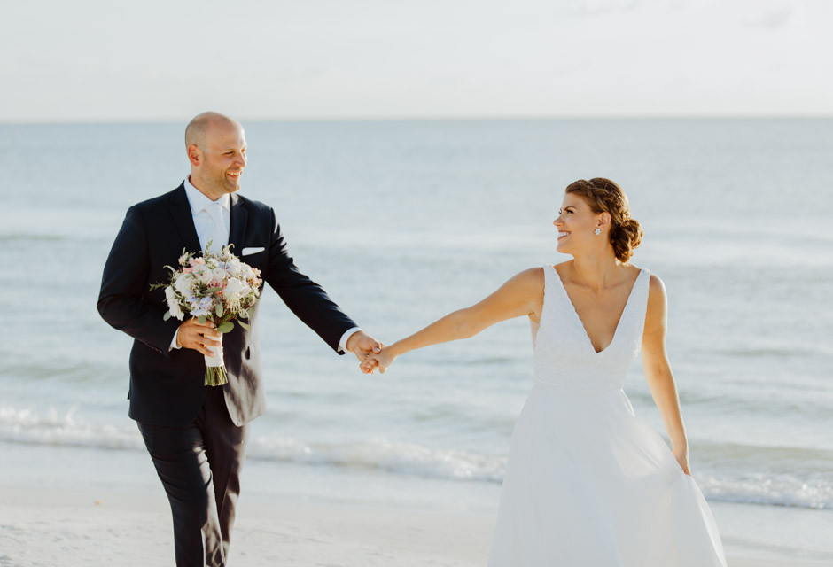 Wedding couple at Sirata Beach Resort in St Pete Beach
