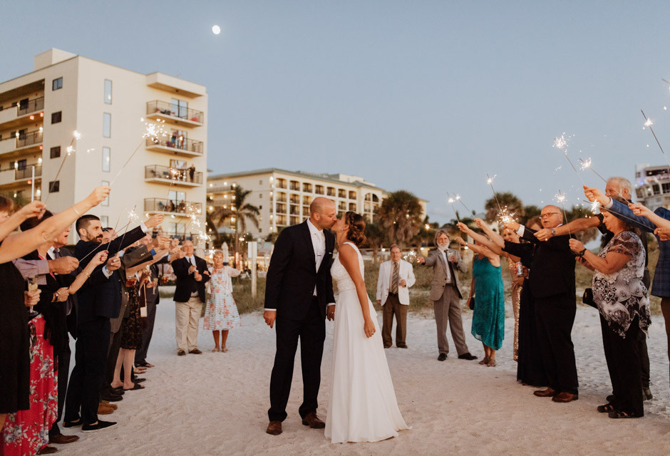 Wedding couple at Sirata Beach Resort in St Pete Beach