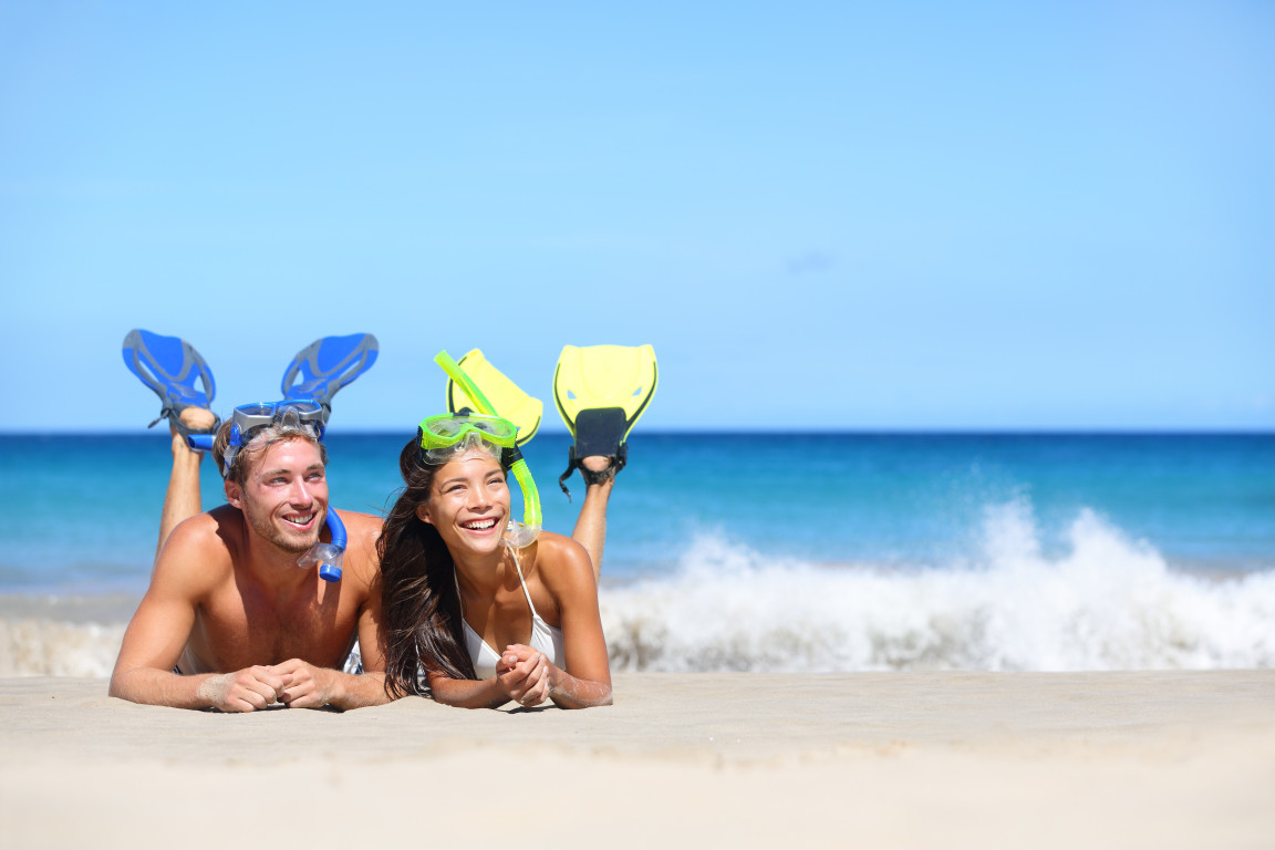couple on beach